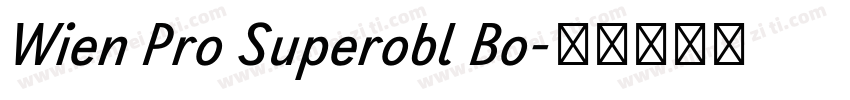 Wien Pro Superobl Bo字体转换